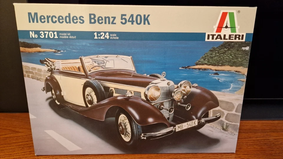 1:24 Italeri Mercedes Benz 540k Kit IT3701 Modellino - Immagine 1 di 1