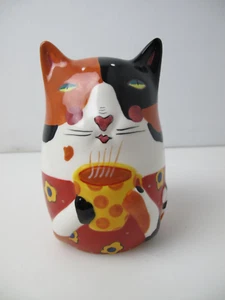 Multicolor Ceramic Owl Coin Piggy Bank 6 "  H (AA) - Picture 1 of 7