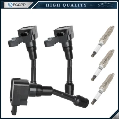 Bobina de encendido y bujía ECCPP 3 para Ford Fiesta Ford Focus 1,0 L 15 2016 2017 Foto 1 de 4