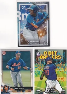 LOT (3) RC RONNY MAURICIO MARK VIENTOS NEW YORK METS PETE ALONSO BOWMAN JC-2246 - Picture 1 of 1