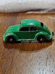 Vintage Midgetoy 3” Volkswagen Beetle Metal Car Used Green VW