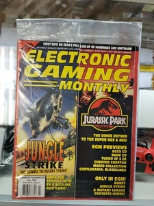 Electronic Gaming Monthly July 1993 Jungle Strike Jurassic Park !SEALED! - Picture 1 of 6