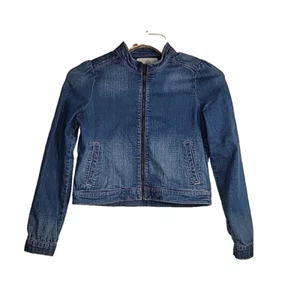 Tucker Tate Girls Denim Jean Jacket Size XL Medium Wash Blue Full Zip - Picture 1 of 7