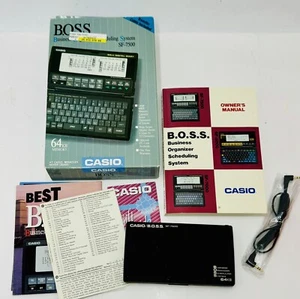 Casio Boss 64 KB Vintage SF-7500 DIGITAL DIARY w/Box Manual - Picture 1 of 5