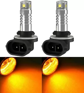 LED 20W 896 H27 Orange Two Bulbs Fog Light Replacement Upgrade Lamp Stock Fit EO - Picture 1 of 12