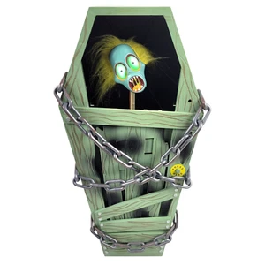 Cadenas de ataúd Gemmy animadas duende sonido aterrador decoración de Halloween utilería - Imagen 1 de 9