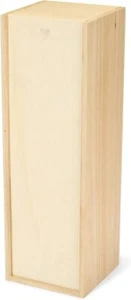 Wooden Magnum Wine Box Storage Gift Decorative Natural Wood Grain 80 Characters - Picture 1 of 6