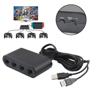 4 Port Controller Adapter für GameCube on Nintendo Switch Wii U PC Modes USB - Bild 1 von 10