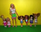 Barbie Careers Pizza Barbie Doll w/ Club Chelsea Dolls and 2 Simba Dolls