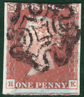 GB QV 1841 PENNY RED SG.8 1d Plate 35 (BK) Spec BS24 Used MX Cat 65+ HPR84