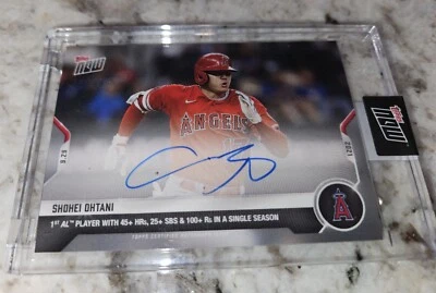 THE ULTIMATE SHOHEI OHTANI REPACK AUTOGRAPH TOPPS NOW TBT LIVING RC DEMAND 50/50