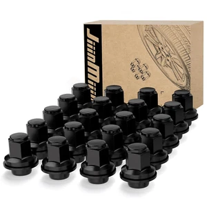 M12X1.5 Toyota Lexus Lug Nuts, 13/16'' (21Mm) Hex OEM Factory Style Black Mag Se - Picture 1 of 11