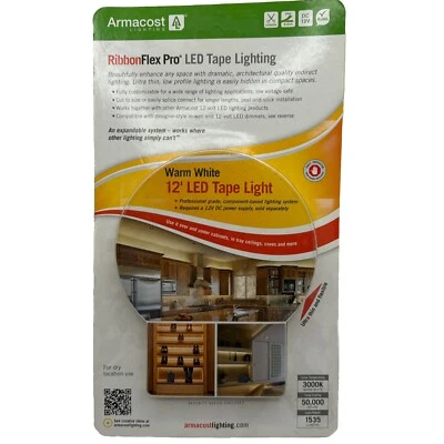 Armacost Light RibbonFlex Pro 12' Warm White LED Tape Lighting - Image 1 of 2