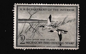 RW23 American Merganser Duck Stamp Used Cv12.50 - Picture 1 of 1