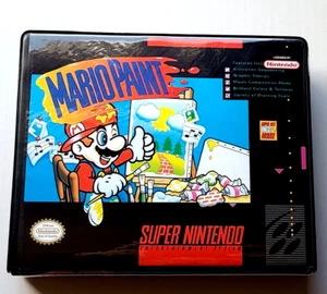ESTUCHE SOLO Mario Paint Super Nintendo SNES Caja MEJOR Calidad Disponible - Imagen 1 de 5