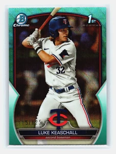 2023 Bowman Draft Chrome Aqua Wave Refractor /125 Luke Keaschall #BDC-53 Twins - Picture 1 of 2