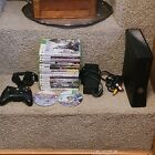 Xbox 360 Bundle. Console, All Cords, Controller & 17 Games. Tested 5/18
