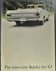 1963 Buick Skylark Brochure Coupe Convertible Special Wagon Excellent Original