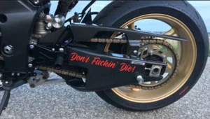 Don't Fuckin' Die! DFD Motorcycle Bobber Cafe Racer - Vinyl Decal Sticker - Picture 1 of 2