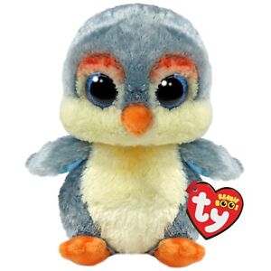 OFFICIAL TY BEANIE BOOS -FISHER PENGUIN  REG 6"/15CM SOFT TOY 37322