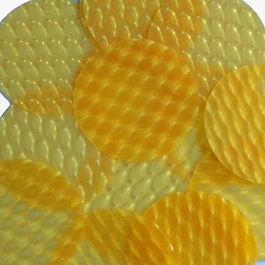 3D Yellow Large Sequin Round 2 inch Dimensional Reflector Paillettes - Picture 1 of 2
