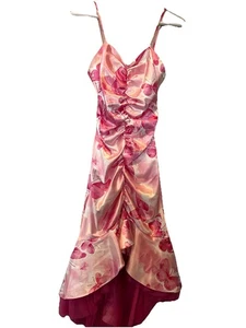 Vintage Jessica McClintock Gunne Sax Pink Prom Dress Y2K 80s 90s, Size 3/4 - Picture 1 of 7