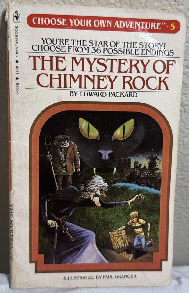 The Mystery of Chimney Rock Edward Packard Choose Your Own Adventure 5 CYOA 1981 - Image 1 of 4
