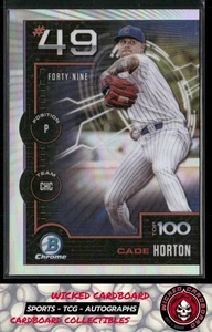 Cade Horton 2025 Bowman Scouts Top 100 #BTP-49 Chicago Cubs - Picture 1 of 2