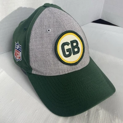 Green Bay Packers New Era 39Thirty Hat Size Medium Large stretch fit Green - Image 1 of 4