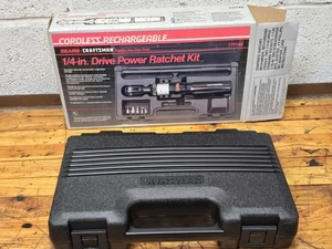 Vintage Craftsman 1/4” Drive Power Ratchet Kit Cordless Rechargeable NOS - Picture 1 of 7