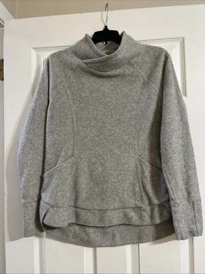 Xersion Women's Pullover Wide Mock Neck Fleece Sweatshirt Gray Size Small - Image 1 of 2