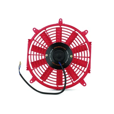 Mishimoto Red 12 Inch Electric Fan Compact Design Reversible Cooling Fan 1150... - Image 1 of 4