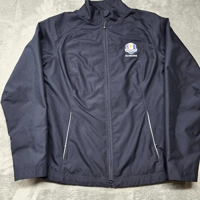 Chaqueta cortavientos Cutter & Buck Weathertec para mujer L azul marino Ryder Cup 2016 Foto 1 de 4