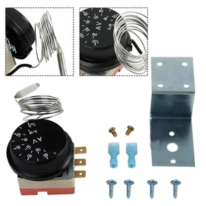Dual Scale Dial Adjustments on Automotive Radiator Fan Thermostat Switch - Picture 1 of 12