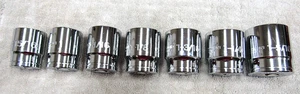 7 PIECE Tekton 1/2” Drive Shallow SAE Socket 6 POINT 15/16-1 5/16 NEW EXCELLENT - Bild 1 von 6