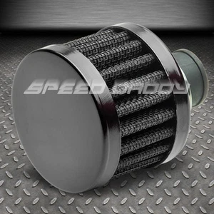 9MM ENGINE/OIL CRANKCASE VALVE VENT INTAKE CLAMP-ON CONE BLACK FILTER/BREATHER - Bild 1 von 1
