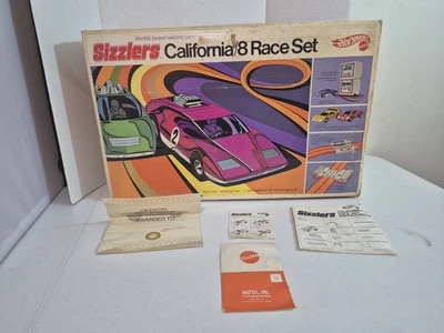 Mattel Hot Wheels Sizzlers California 8 Race Set 1969 w/Instructions BOX ONLY - Image 1 of 4