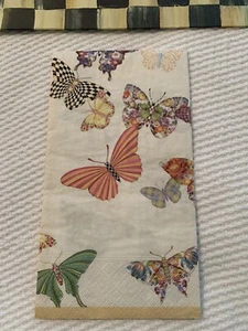 One MacKenzie Childs Butterfly Garden Guest Napkin for Decoupage NEW - Picture 1 of 5