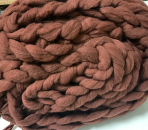 🎄 Casaluna Oversized Chunky Hand Knit Decorative BedThrow,50" x 70"burgundy - Picture 1 of 3