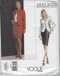 Patrón Vogue 2808 - Anne Klein - Chaqueta y Falda - Tallas 6-8-10 - Imagen 1 de 2