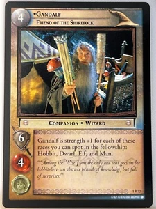 LORD OF THE RINGS TCG FELLOWSHIP 1R72 GANDALF FRIEND OF THE SHIREFOLK mp - Picture 1 of 1