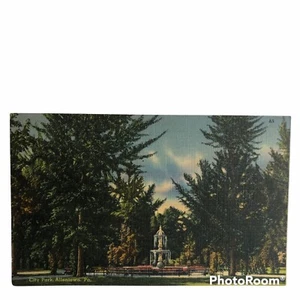 Postal Pennsylvania PA Allentown City Park Antigua Colección Tarjeta Vista Correo Estándar - Imagen 1 de 2