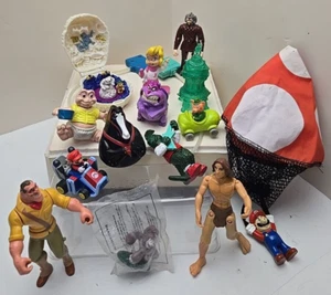 Vintage 1990s Lot of 12 McDonald's Happy Meal Toys Mario Dinosaurs Tarzan + More - Picture 1 of 9