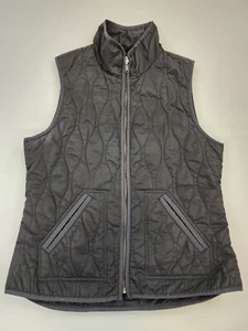 Old Navy Womens Quilted Vest Full Zip Size S Black Polyester Pockets Layer Base - Picture 1 of 10