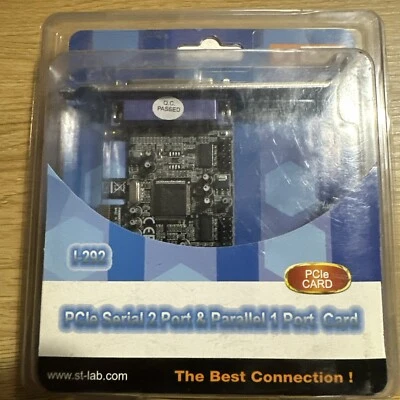 ST LAB I-400 PCI to Parallel 1 Port Card, Great Condition, Stil in Box - Image 1 of 2