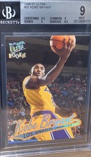 1996 FLEER ULTRA #52 KOBE BRYANT ROOKIE CARD GRADED BGS MINT 9 W/ 9.5 CENTERING