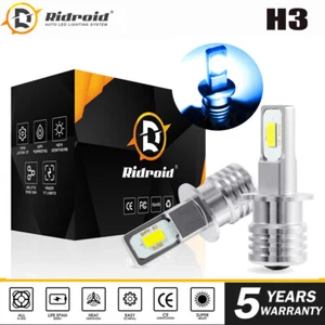 2PCS H3 LED HEADLIGHT CONVERSION CAR BULBS KIT 8000K XENON Blue Fog Lamp Bulbs - Picture 1 of 12