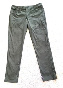 Lululemon ABC Pant Slim Mens 31 Dark Olive Green Warpstreme Performance LM5AD8S - Picture 1 of 11