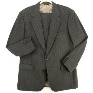 GILBERT LODGE MAN IN WOOL Gray Herringbone 2 PC SUIT 40L COAT JACKET PANTS 38x29