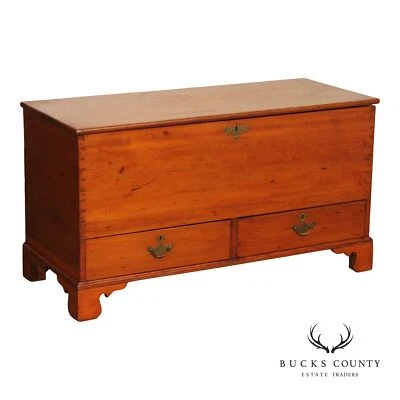 Антикварный сундук с одеялом в стиле чиппендейл - Изображение 1 из 4